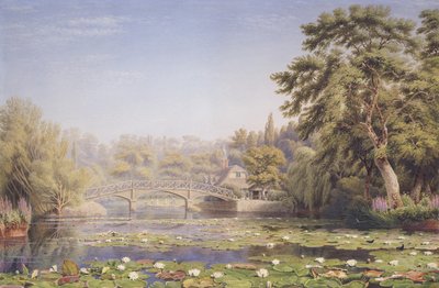 Nuneham Courtenay rustic bridge and cottage, near Abingdon by Joseph Mallord William Turner
